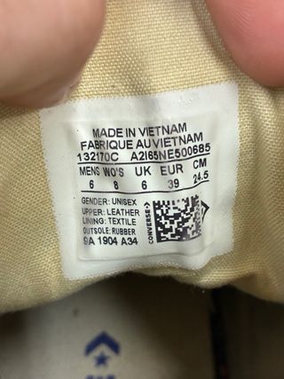 Converse All Star Pelle Nere Tg 39