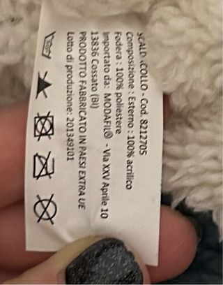 Scaldacollo in maglia  foderato pile