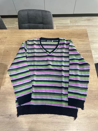Maglioncino a righe lana