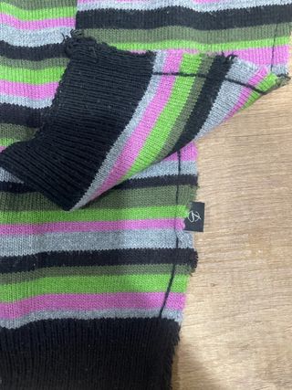 Maglioncino a righe lana