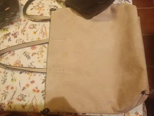 Bolso Piel y Ante George Rech Negro y rosa