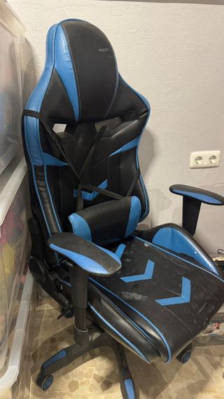 Silla Gaming Negra y Azul