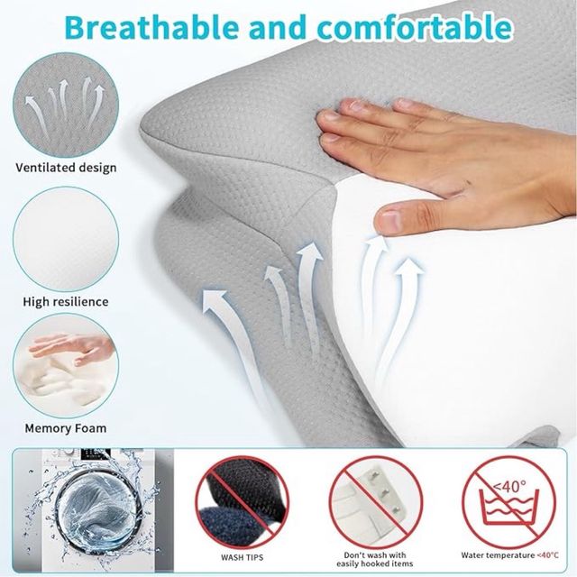 Almohada Cervical Espuma Viscoelástica