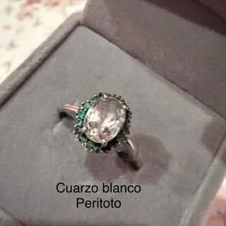 Anillos minerales naturales plata925 varios