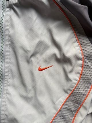 Chaqueta Nike Vintage Gris Naranja