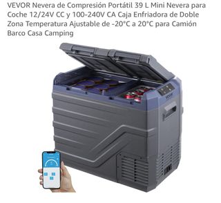 Nevera Portátil VEVOR 39L Doble Zona