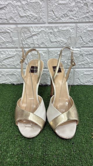 Sandali Rodo donna n.36 oro e bianchi