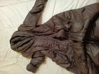 Plumas largo marrón