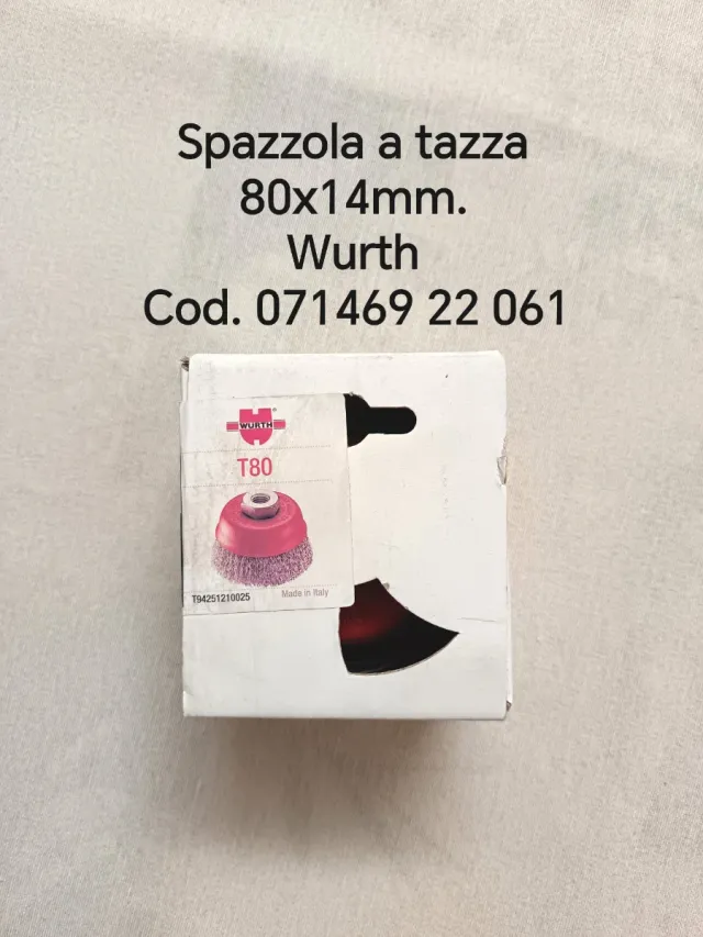 Spazzola a tazza Wurth 80x14mm