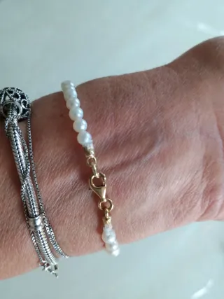 Collana Perle Oro 18 Kt - Certificato Garanzia