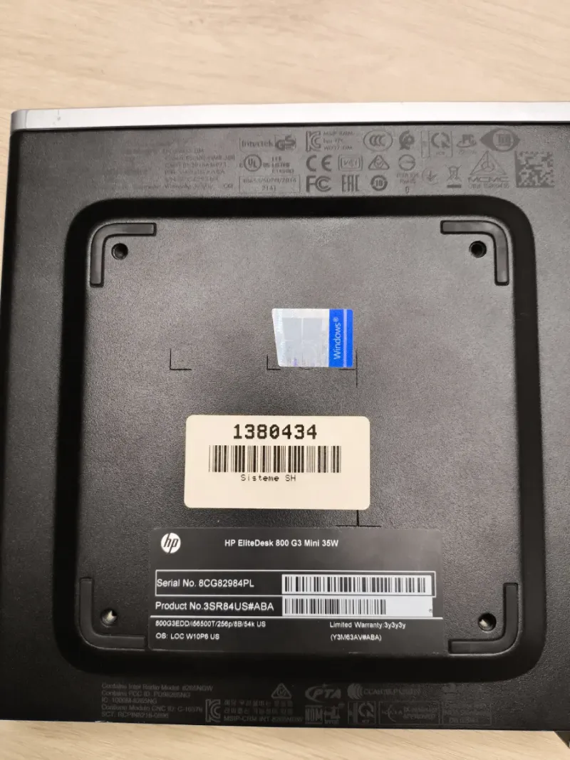 HP EliteDesk 800 G3 Mini PC afbeelding 2
