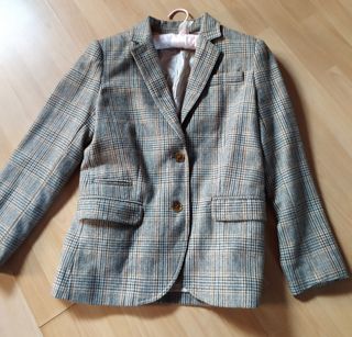 Chaqueta de lana a cuadros