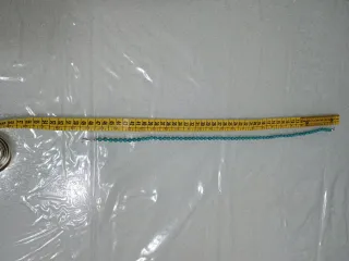 Collana con perle turchesi e argento