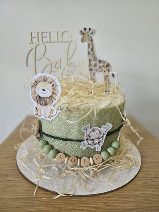 Tarta de pañales Safari