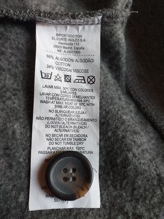 Cardigan Gris Easy Wear Talla L