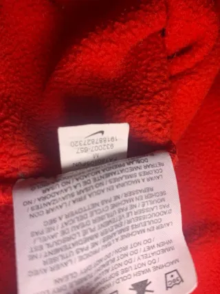 Felpa Nike Rossa con Logo