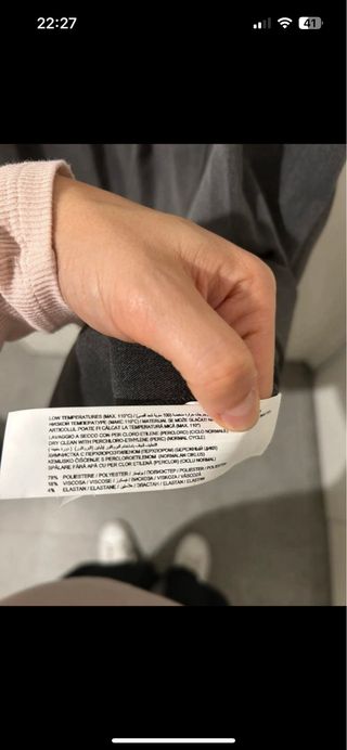 Gonna grigia con fibbie