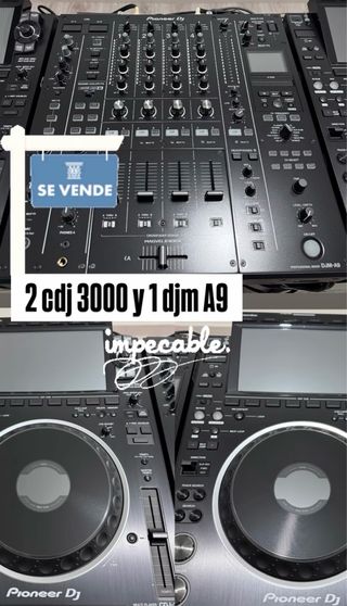 2 CDJ 3000 + 1 DJM-A9 Pioneer