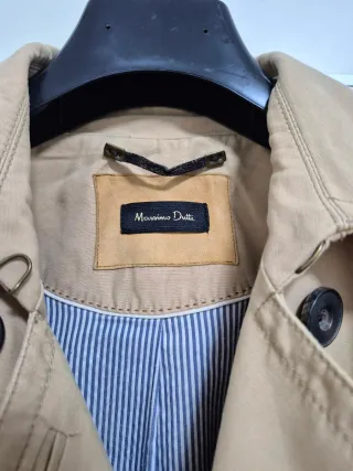 Gabardina Massimo Dutti Beige