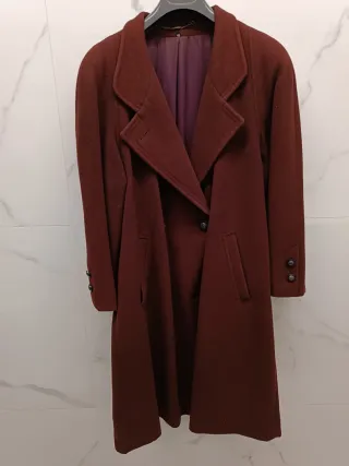 Cappotto Lana bordeaux scuro