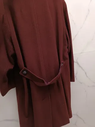 Cappotto Lana bordeaux scuro