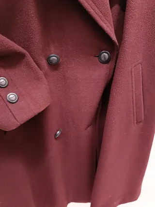 Cappotto Lana bordeaux scuro