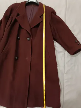 Cappotto Lana bordeaux scuro
