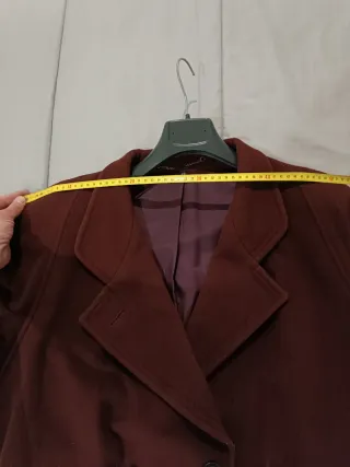Cappotto Lana bordeaux scuro