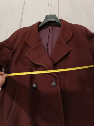 Cappotto Lana bordeaux scuro