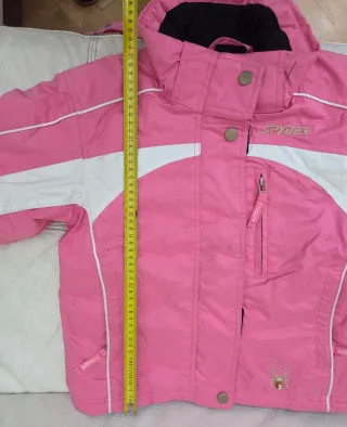 Completo sci bambina marca Spyder rosa