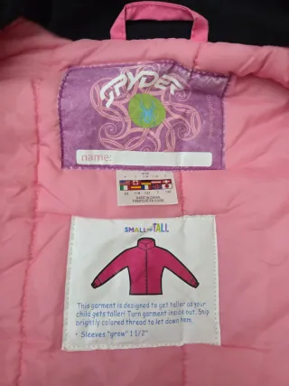 Completo sci bambina marca Spyder rosa