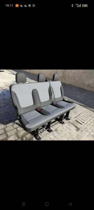 Cinturones 3ª fila Renault Trafic