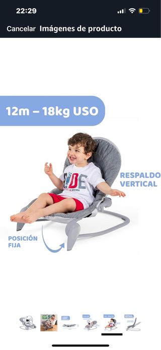 Chicco Hamaca Bebé Hooplà 0-18kg
