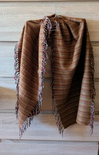 Bufanda rayas flecos mujer nueva