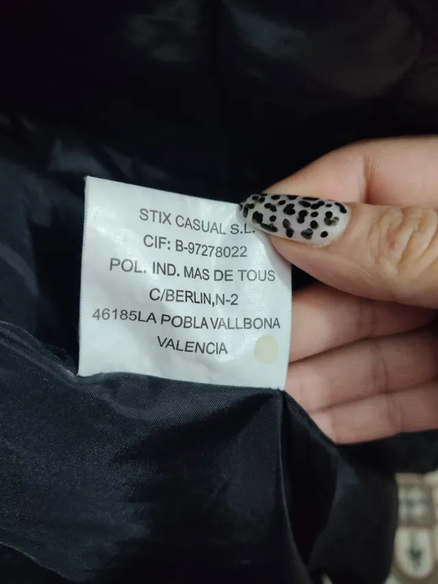 Giacchetto imbottito nero taglia M stix casual