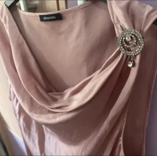 Top fiesta rosa seda y elastano Elena Miró