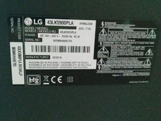 TV LG 43 como nueva Modelo LG 43LK5900PLA