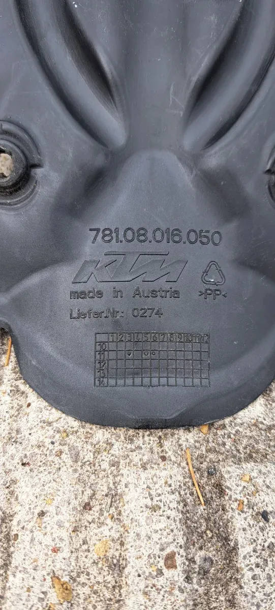 Portamatrícula intermitentes KTM 200 EXC y bufanda