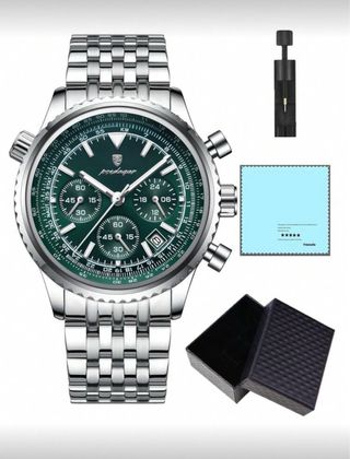 Reloj Poedagar Verde Militar Cronógrafo