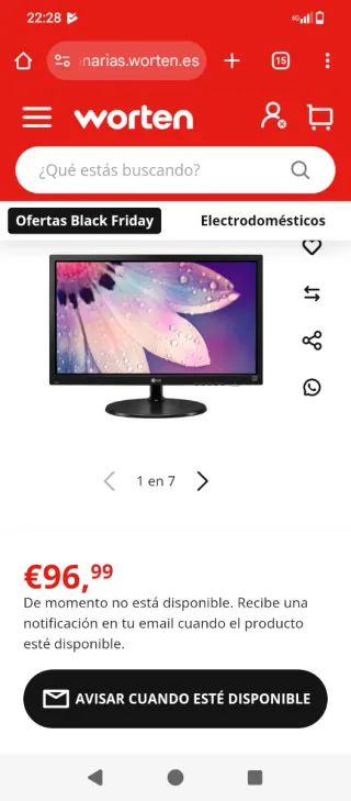 Monitor LG LED 20M38 19.5