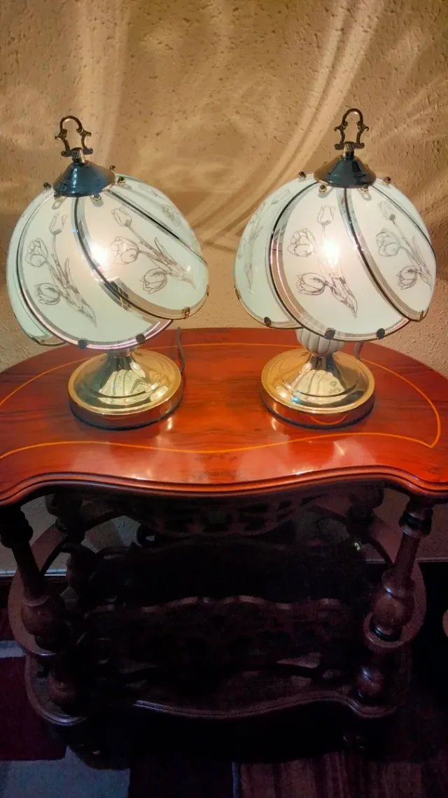 SPLENDIDE LAMPADE DA TAVOLO IN BRONZO