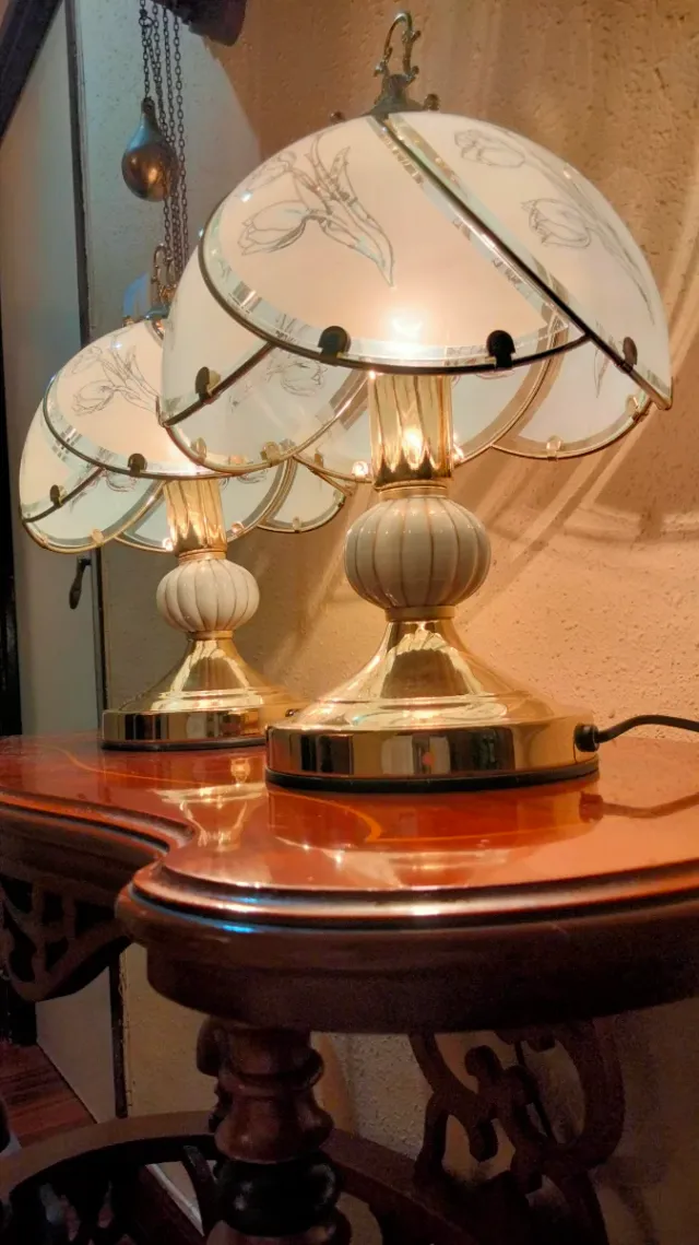 SPLENDIDE LAMPADE DA TAVOLO IN BRONZO