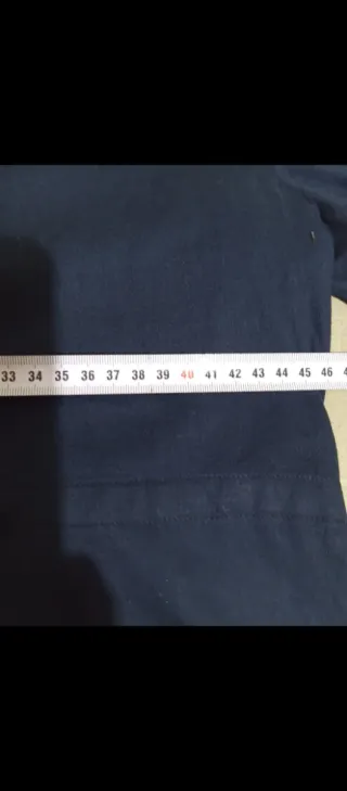 Camisa azul mujer manga larga con jareta trasera