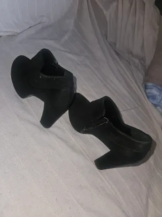 Botín de tacón mujer negro