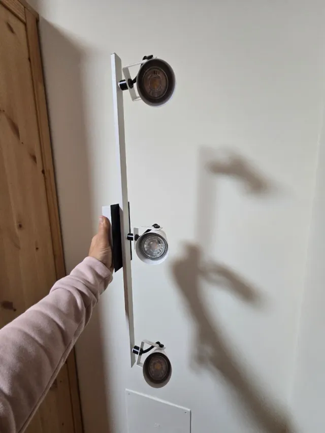 Lámpara de techo Eglo TRILLO Foco blanca, 3 luces.