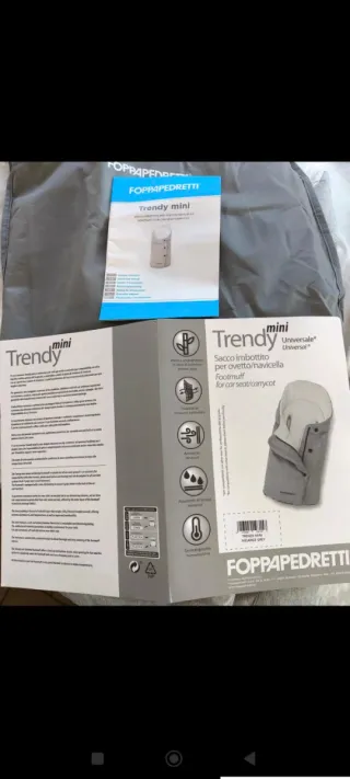 Sacco Foppapedretti Trendy Mini Grigio