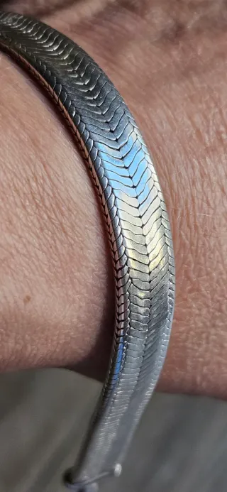 Bracciale snake in argento