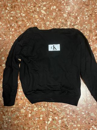 Sudadera Calvin Klein Negra Logo