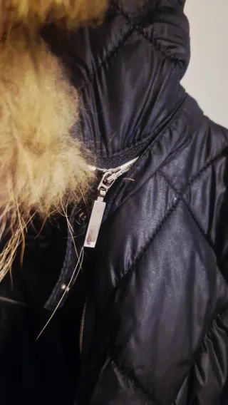 Piumino brown brothers con cappuccio pelliccia