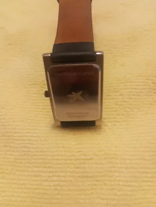 Reloj Antonio Cuadrado Negro/Plata